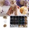 264pcs Assorted Colors Plastic Eyes Colored Safety Eyes DIY Accessories Plush Doll Eyes  Teddy Bear