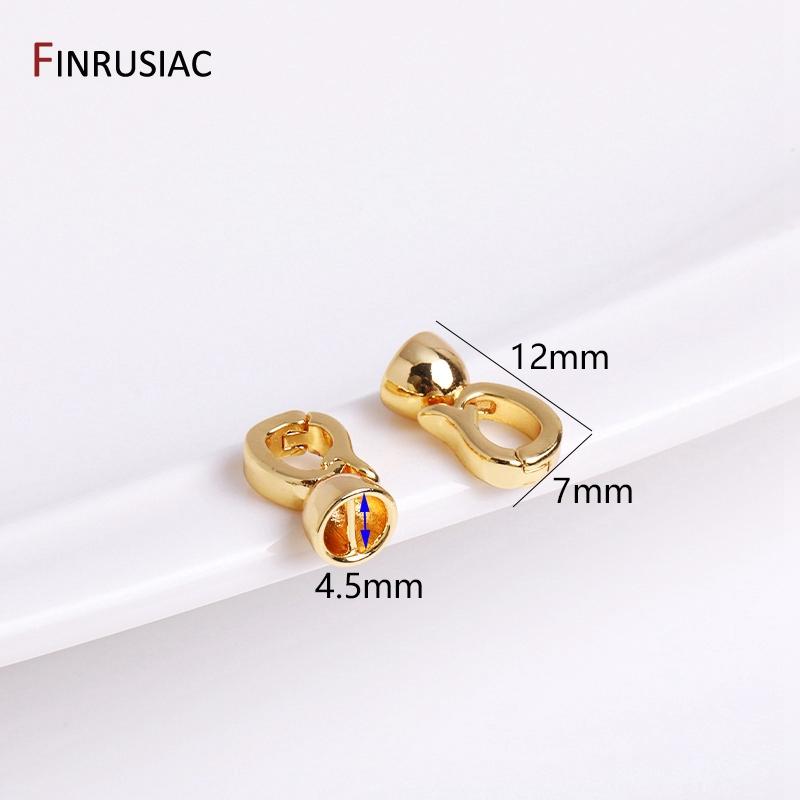 

DIY Nacklace Making Supplies 18K Gold Plated Brass Bracelet Nacklace Connectors Pearl Clasps For Jewelry Making Supplies 2 pieces