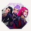 Gothic Lolita Punk Style Women's Clothing SetUmbrella with Cute Design,Portable 3-Fold Compact Umbrella for Men&Women,Valentine's Day Mother