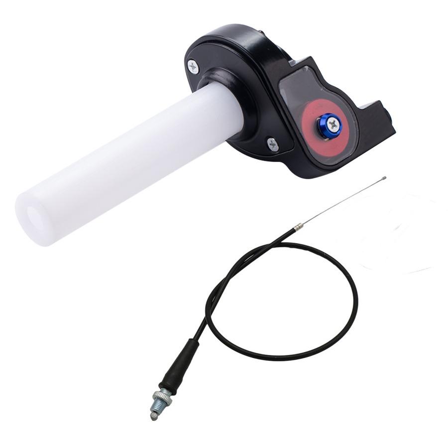Heavy-Duty Off-Road Throttle Assembly - Handle Grips & Cable Kit for 50-250CC Motorcycle Acceleration