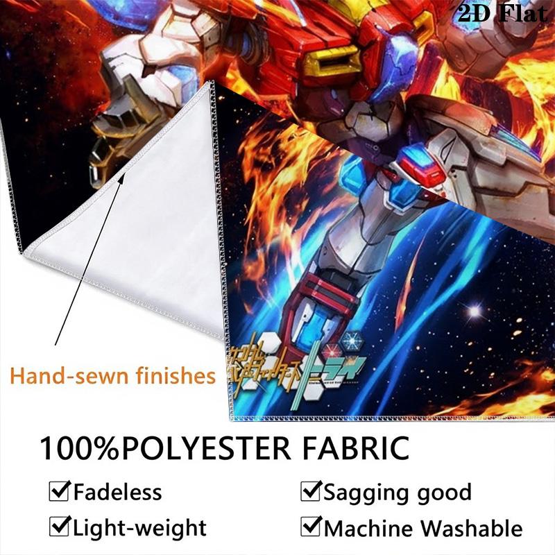 Name Custom Gundam Art Wall Tapestry Aesthetic Wall Hanging Printed Fabric Blanket Decorative Tapestries for Bedroom Living Room Home Decor