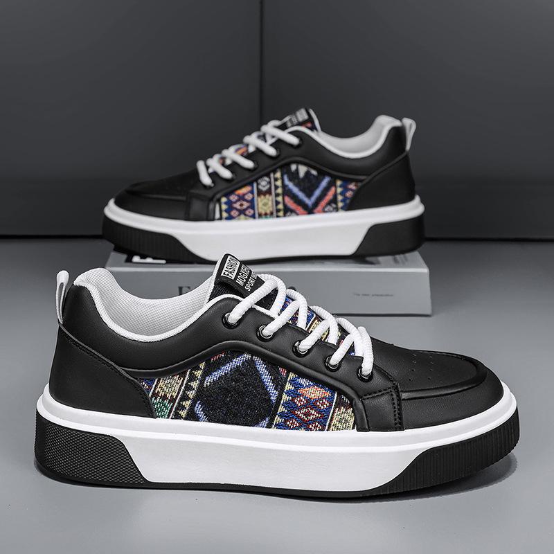 Men's Shoes Spring and Autumn Versatile Sports Casual Board Shoes Pilot Leather Shoes Lightweight Soft Soles Trendy Shoes Fashion Versatile Internet