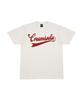 CREAM SODA LAB [2Pack] Authentic Logo Short Sleeve T-Shirt Ivory (Burgundy) White (Black)