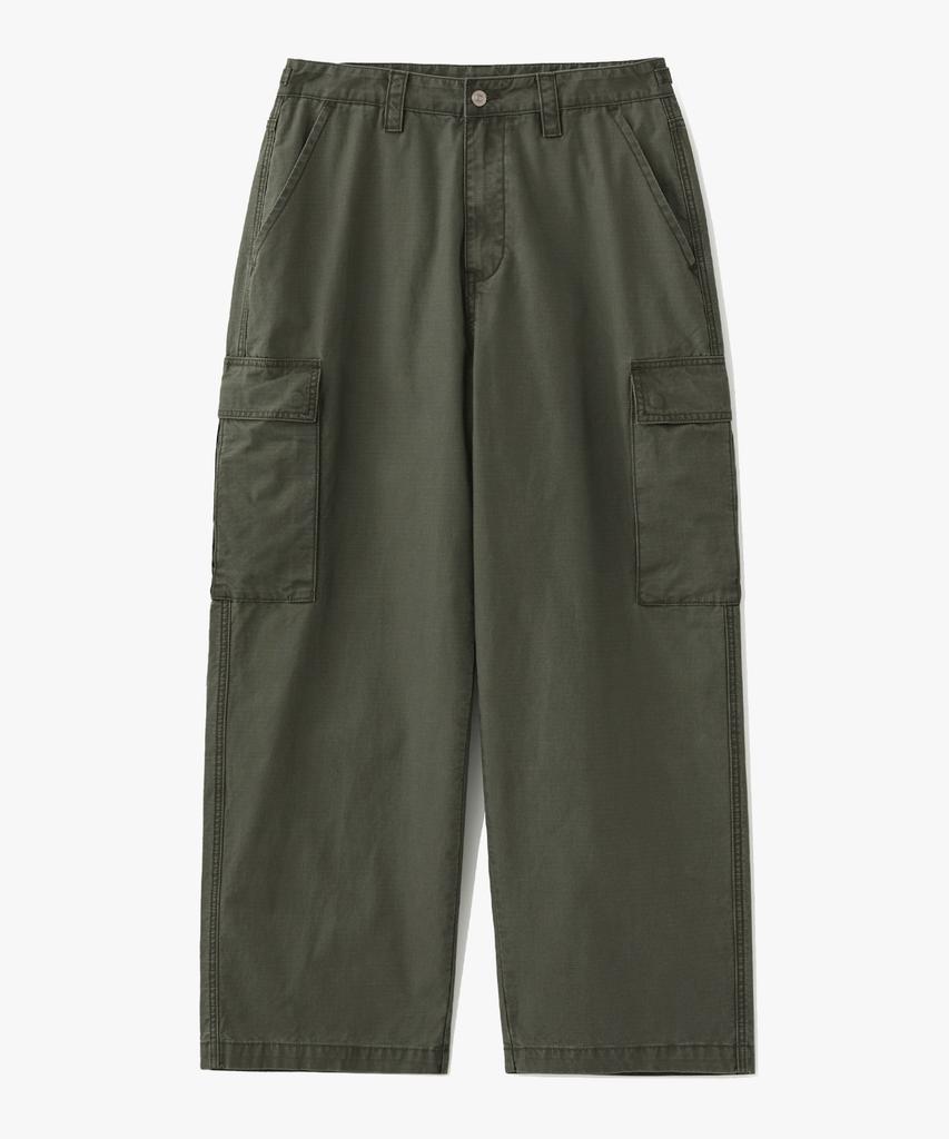 SUARE Ripstop Washed Cargo Pants Khaki