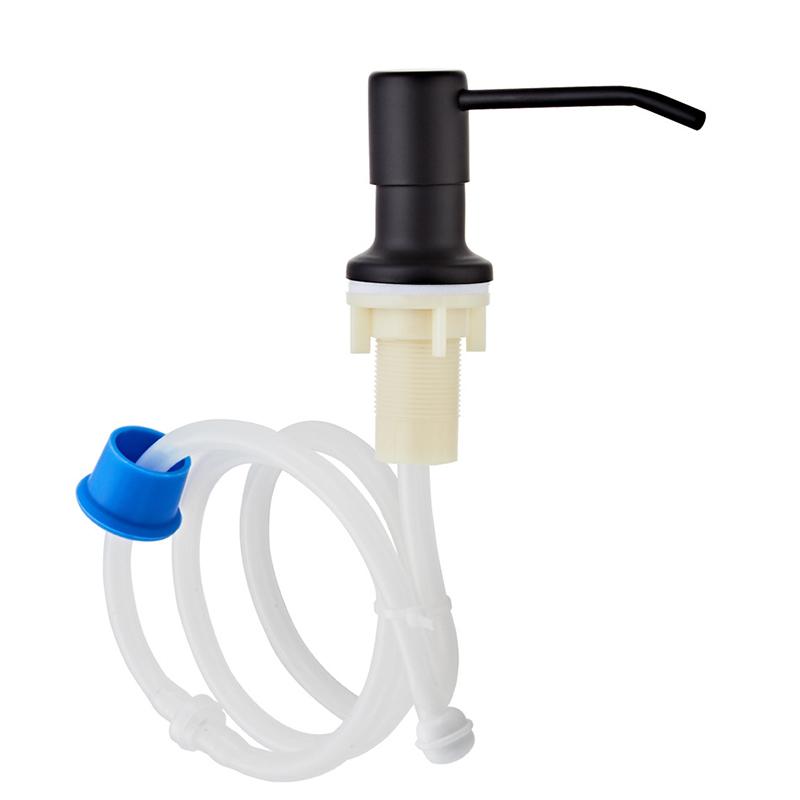 VGX Iiquid Soap Dispenser With Extension Tube Kit and Bottle 304 Stainless Steel Pump Head For Kitchen Sink Bathroom Accessories