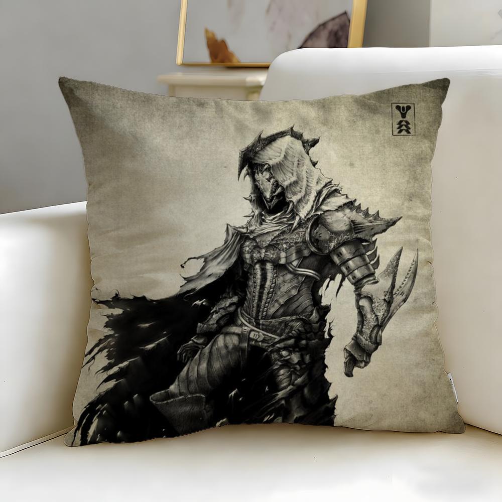 classic game Destiny Cushion Cover Soft  EasyWash Pillow Case  Versatile for Couch Bed Travel and Office