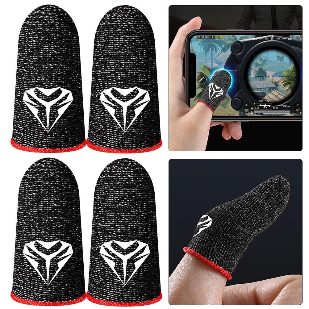 4pcs/2pcs Mobile Game Controller Fingertip Gloves Phone Game Fingertip Cover Anti-Sweat Finger Sleeve for PUBG