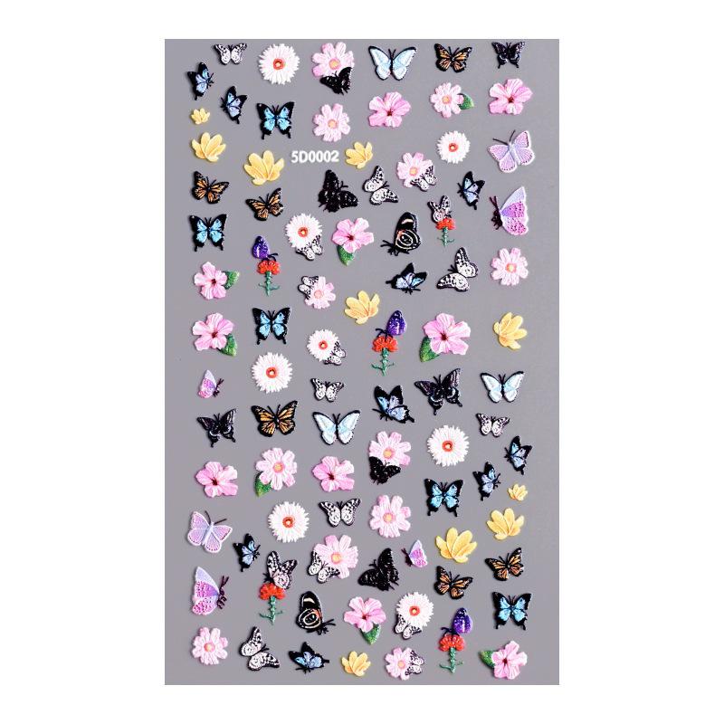 

Популярные 5D наклейки для ногтей с тиснением в виде роз и разноцветных цветов для девочек