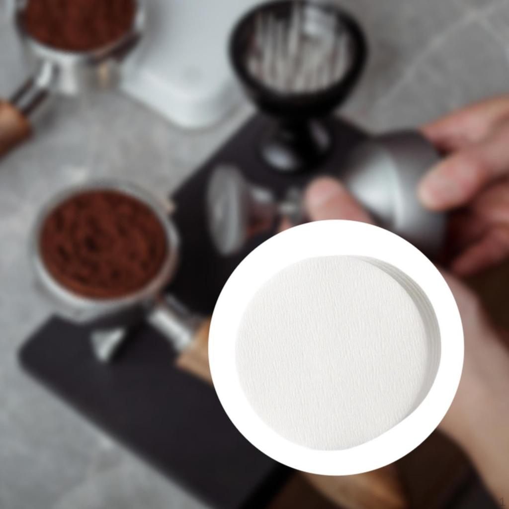 100 kusů kávových filtračních papírů, kulaté mikrofiltry na čaj a