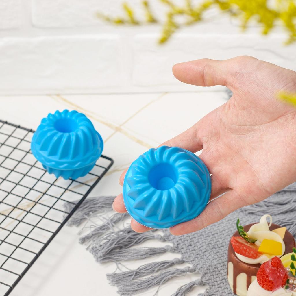 12pcs Silicone Pumpkin Muffin & Cake Cups Set for Pudding
