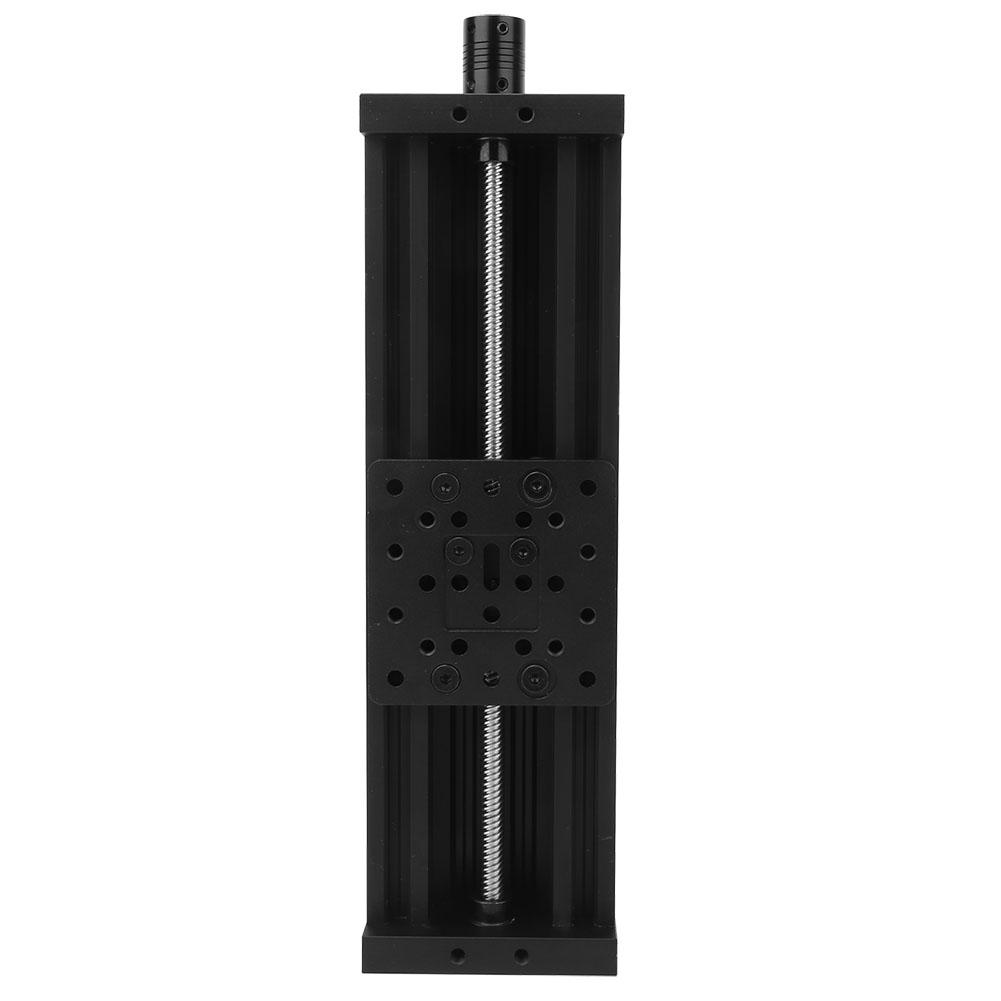 Screw Slide Linear Table Aluminum Alloy 3D Printer Engraving Machine   2mm Black SilverBlack 250mm nero