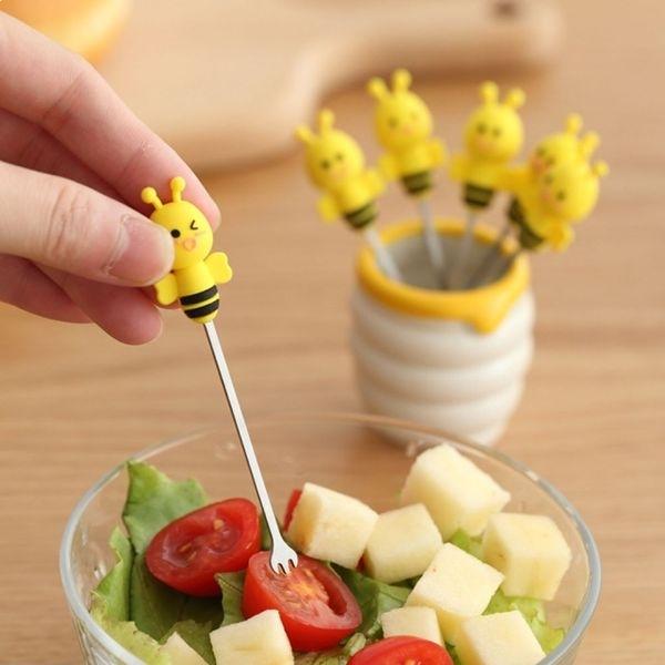 6 Bee Aperitif Skewers with Jar of Honey Toothpick Aperitif Picks