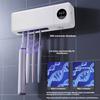 Electric Toothbrush Sterilizer UV Toothbrush Sterilization with 4 Slots Rechargeable Wall Mounted for Bathroom Toothbrush Holder