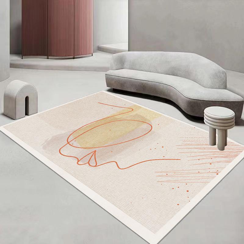 Kašmírový koberec do obývacího pokoje, jednoduchý koberec pod čajový stolek do ložnice, lehký luxusní styl Ins, bytový koberec k posteli