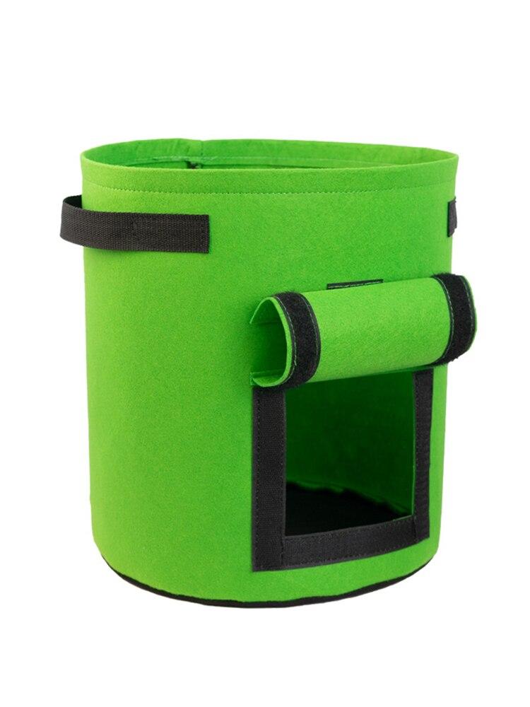 1Pc Felt Potato Planting Bag Large Diameter Vegetable Plant Seedling Bag Non-Woven Felt Potato Growing Bucket