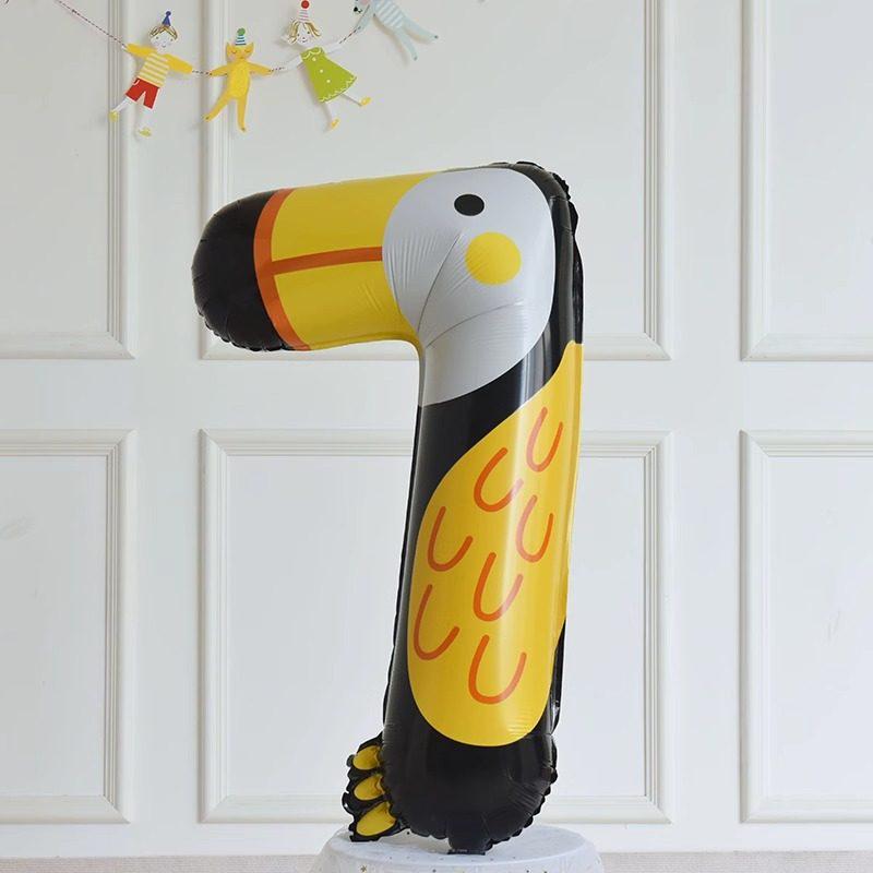 Cute Cartoon Animal Foil Balloons for Baby's First Birthday or Children's Festival Decorations