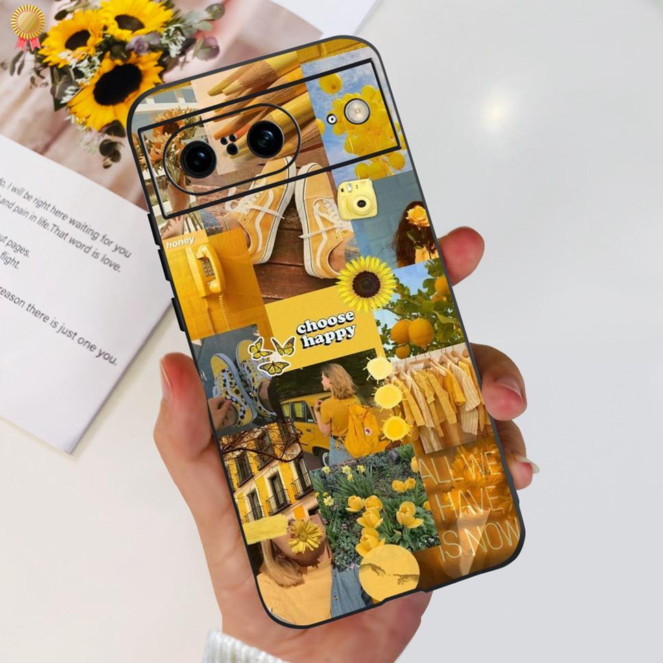 For Google Pixel 8 Pro Case Cute Cartoon Silicone Shockproof Back Cover For Google Pixel 8 Pro 8Pro Phone Case Bumper Funda Capa