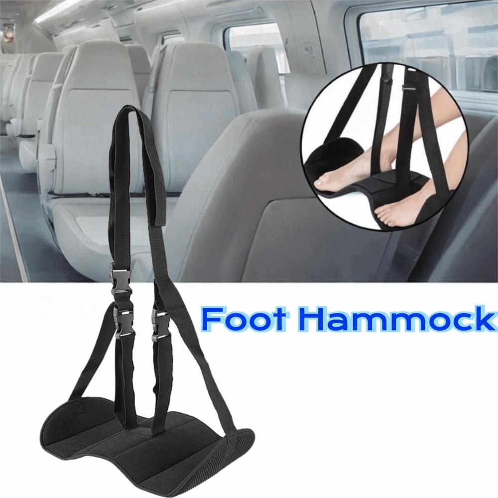 Breathable Airplane Foot Hammock Adjustable Airplane Foot Rest Leg Support Cushion  Train Bus