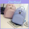 Elegant Women Pu Leather Braided Backpack With Adjustable Straps For Daily Use