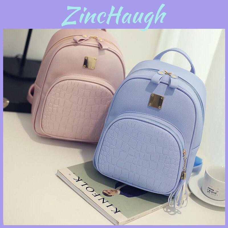 Elegant Women Pu Leather Braided Backpack With Adjustable Straps For Daily Use