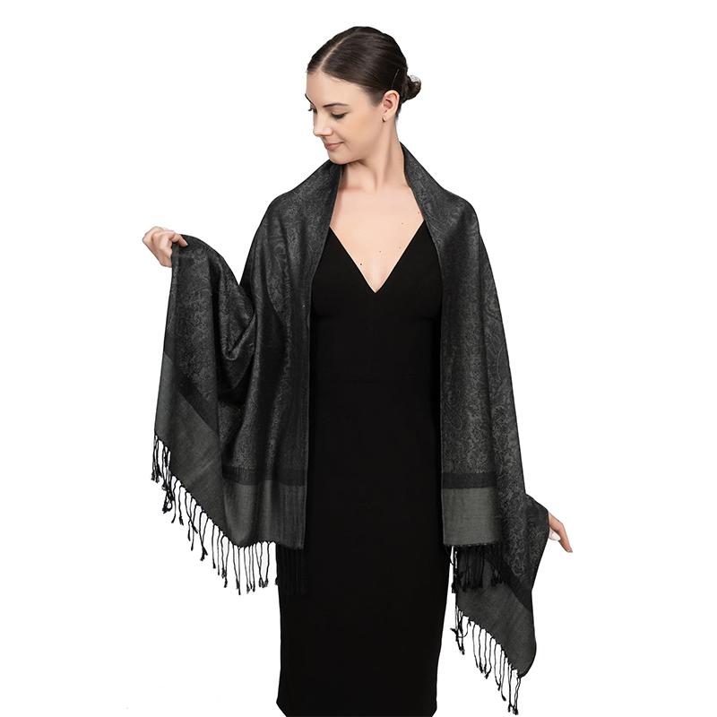 New Fashion Jacquard Women's Scarf Winter Long Soft Shawl Women's Printed Pattern Headband Comfortable and Warm