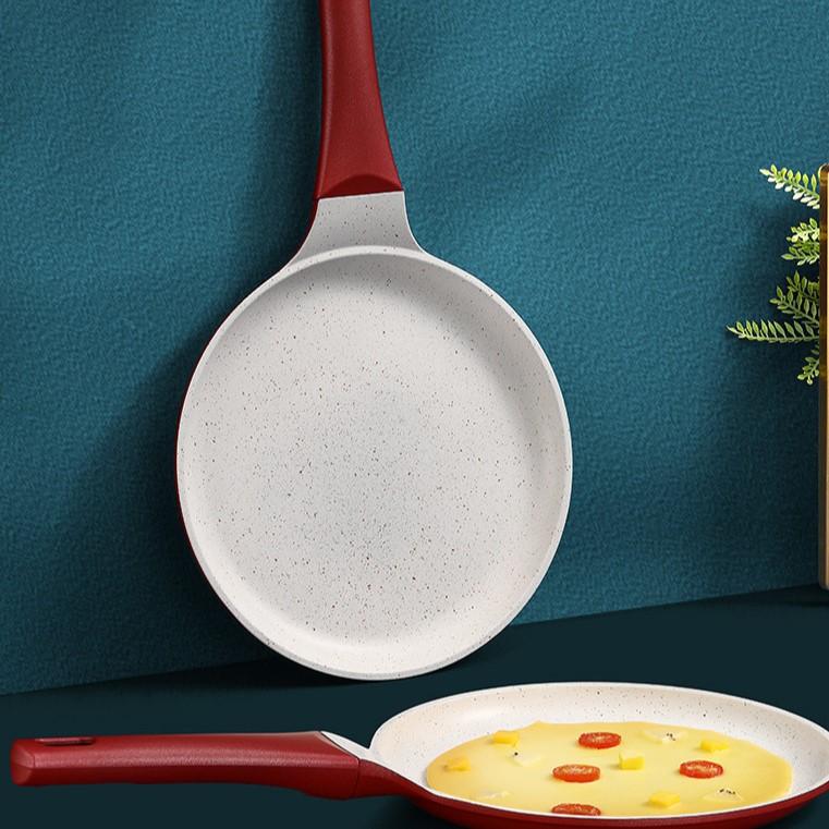 Pancake Flat Bottomed Pan, Household Rice Stone Non Stick Pan, Multifunctional Fried Egg, Thousand Layer Pancake Pan