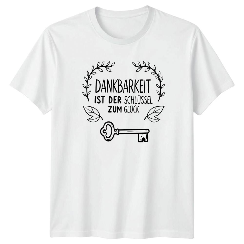 Dankbarkeit Ist Der Schlssel Zum TShirt GerUnisex Mindfulness Inspirational S