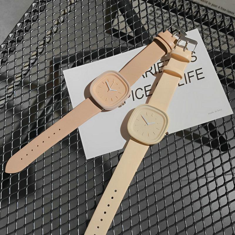 Korean Style Niche Design Simple Fashion Square Watch Women'S Style Versatile Temperament Casual Quartz Watch Women
