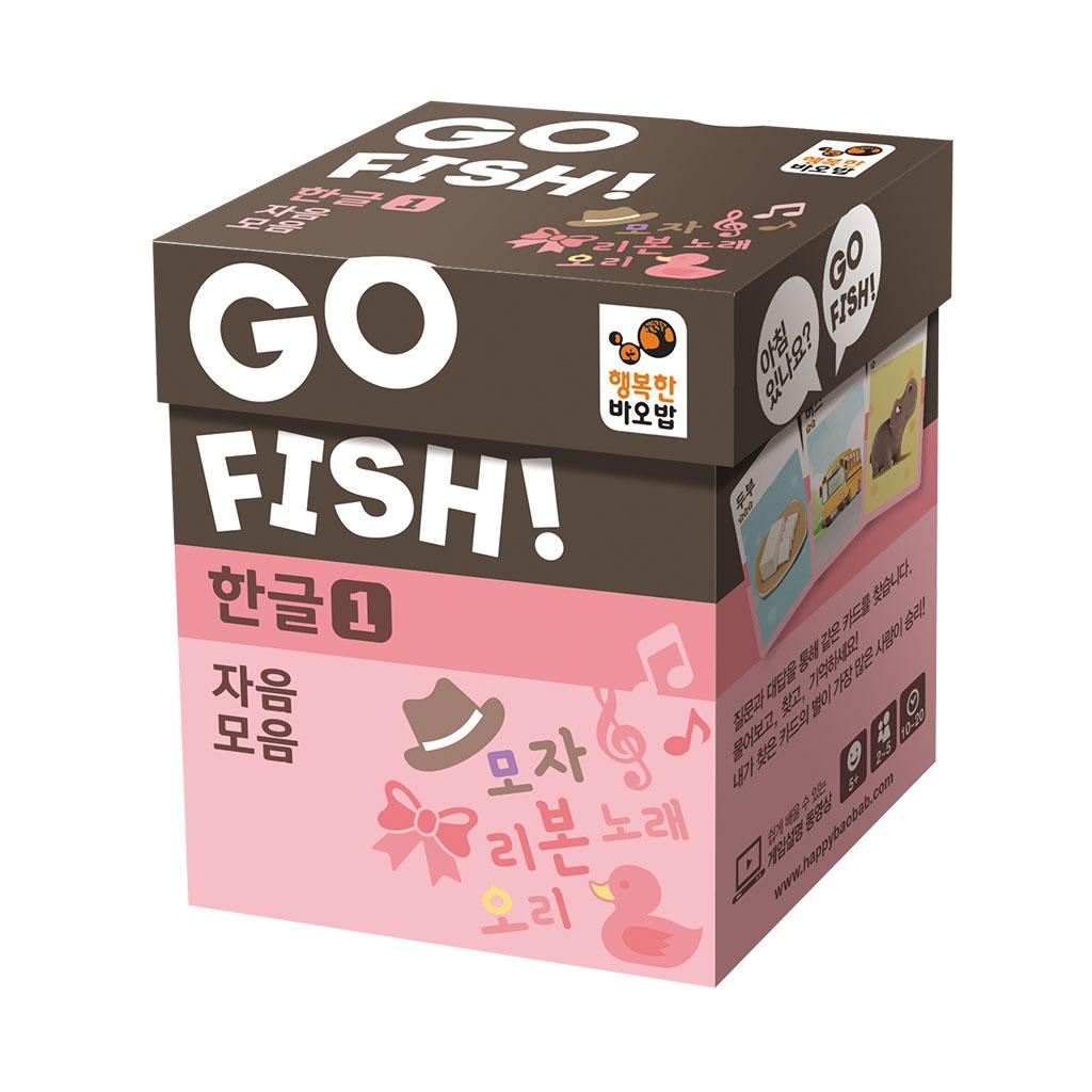 Happy Baobab Go Fish Hangeul 1: Consonants & Vowels Card Game for Family Educational Fun (Ages 6-7)
