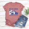 Komm rein, Verlierer, wir fahren zur Hütte T-Shirt Beheizte Rivalität Inspiriertes T-Shirt Damen T-Shirt Vintage Kurzarm Streetwear Top