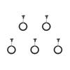5Pcs Aquarium Feeding Ring Fish Tank Station Floating Food Tray Feeder Square Circle Accessory Suction Cup Fish Feeding Supplies