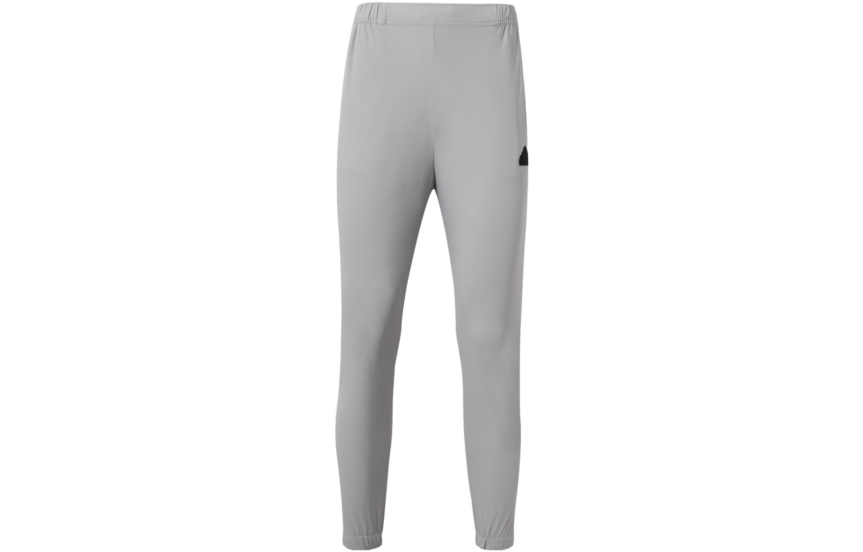 Adidas Knitted Sweatpants Women s Pure Ice Gray Moderate Straight Fit Pants IT4347 S