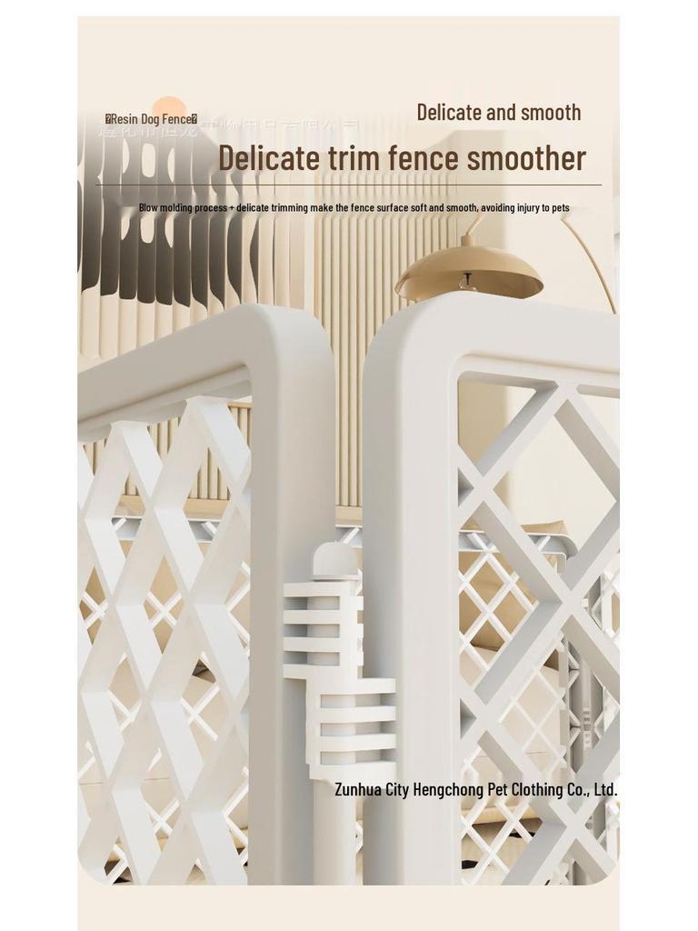 Pet Dog Fence: Indoor Isolation Gate for Small, Medium, and Large Dogs - Durable Resin Construction