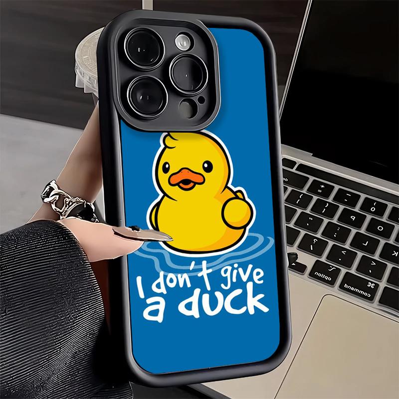 Handyhülle für iPhone 17 Air 16E 15 16 Pro Max Lustige Süße Cartoon-Ente Hülle 14 Plus 13 12 Mini Weiche Schale Silikon Fundas