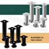 4pack Stainless Steel Furniture Support Legs, Adjustable Sofa Feet, Bed Legs, Table DIY Heightening Load-Bearing Accessories
