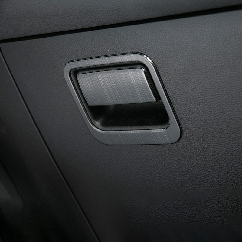 Stainless Steel Car Co-pilot Glove Storage Box Handle 3d Trim Trims For Toyota Corolla E210      2024 Hybrid