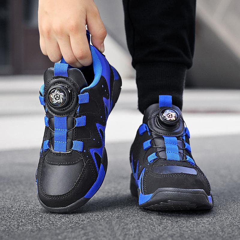 28-40 Children's Plus Size Simple and Stylish Rotating Buckle Outdoor Sports Shoes Casual Shoes Running Shoes