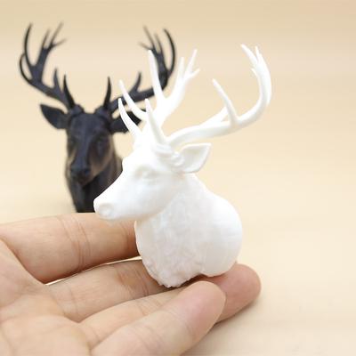 1/12 Domek dla lalek Dekoracja ścienna z głową jelenia Miniaturowa ozdoba świąteczna do domku dla lalek Akcesoria do domku dla lalek