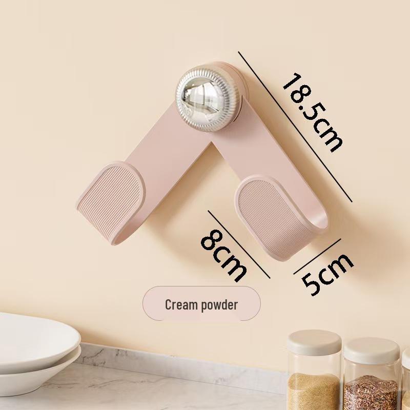 Rotating Pot Lid & Cutting Board Holder - Punch-Free, Wall-Mounted Kitchen Storage with Suction Cup