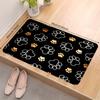 1pc Cute Cat Paw Print Doormat-Soft Flannel Non-slip, Quick Drying Floor Mat for Indoor/Outdoor Use, Great for Entryway, Kitchen