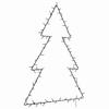 VidaXL Christmas Lights Christmas Tree Silhouette 115 LED Warm White 4019603