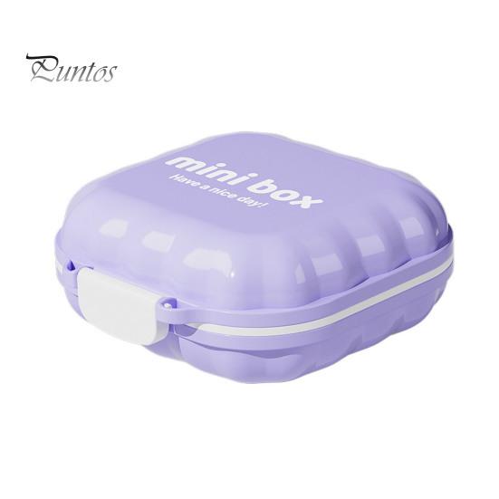 Travel Medication Box Portable Pill Box, with 7 Compartments, Moisture-Proof Dust-Proof Macaron Medicine Organizer, for Daily Use And Elderly Colorful