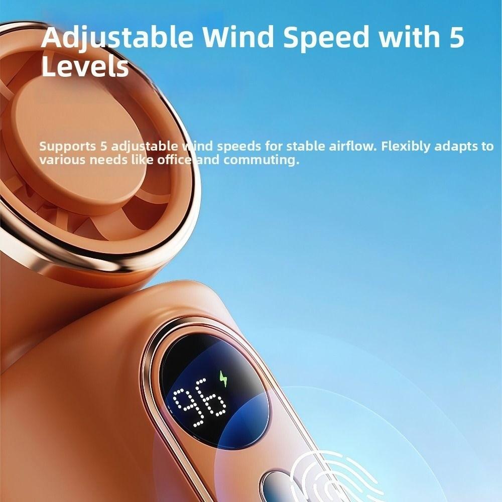 Hands-Free Mini Fan Clip-On Pocket Fan Portable Turbo Handheld Fans for Travel/Beach/Concert