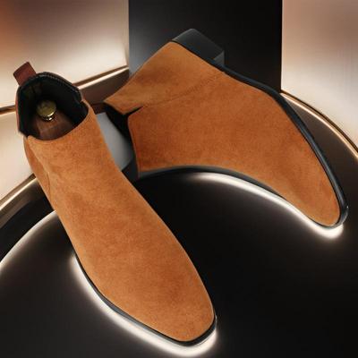 Men's Large Size Chelsea Boots with Side Zipper - Versatile Fashionable European & American Ankle Boots