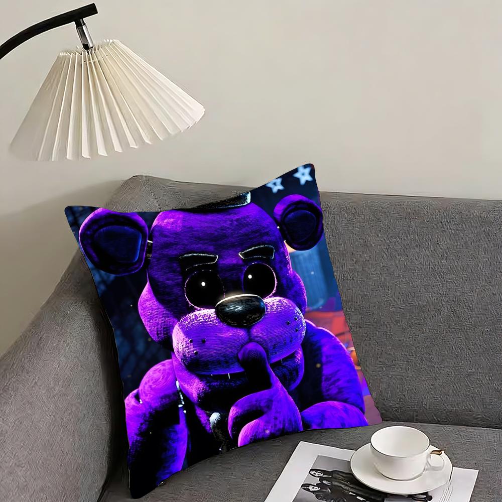 Movie Five N-Nights At F-Freddys 2 Cushion Cover Reversible Plush Pillow Cover – For Car, Sofa, Bedroom, Perfect As A Gift.
