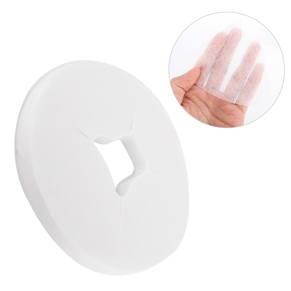 100Pcs Face Massage Cover Pad Disposable Salon SPA Face Hole Pillow Mat
