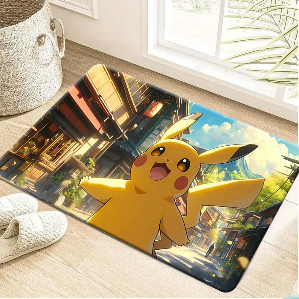 

Pokemon Snorlax and Friends Tropical Beach Party Print Doormat Anti-slip Absorbent Floor Mat for Home Entrance Bedroom Living Ro 40cm x 60cm