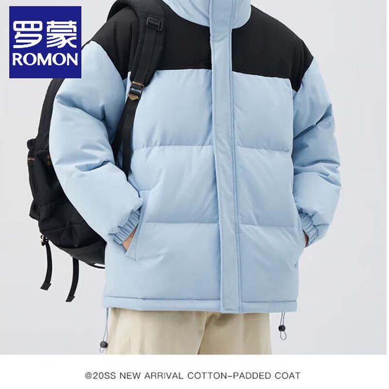 

Romens Men s Color-block Padded Winter Jacket 3XL