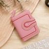 Pu Leather Short Wallet For Women With Card Holder And Coin Pocket For Daily Use