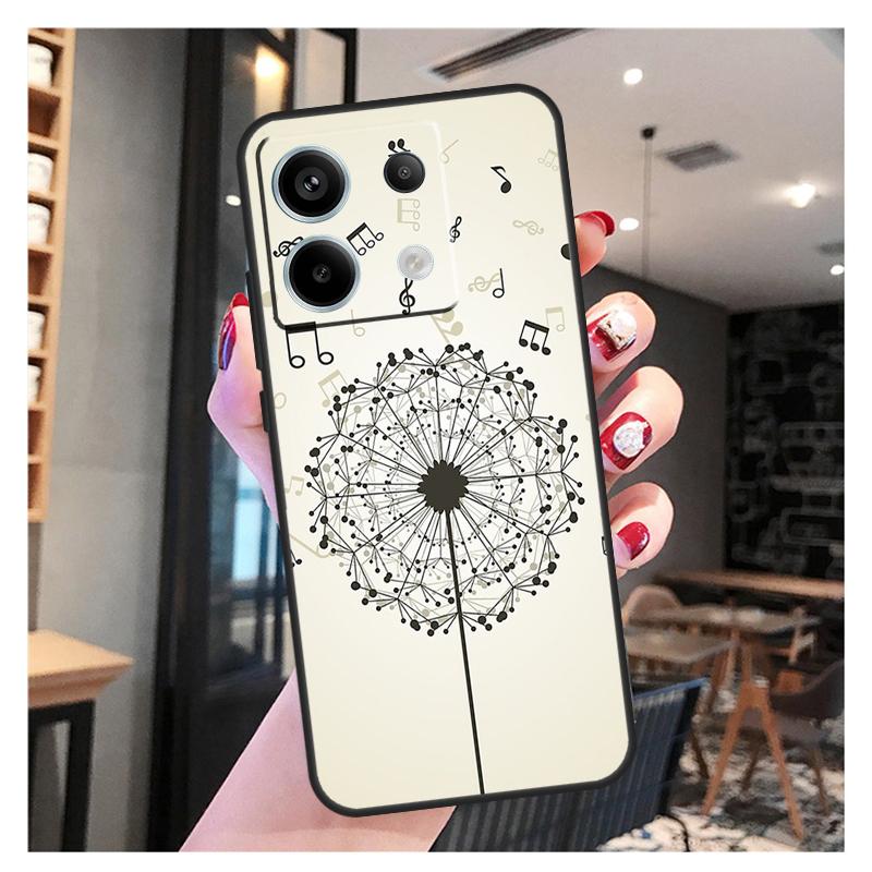 Treble Clef Music Note Case For Xiaomi Redmi Note 11 9 10 12 13 Pro Plus 12S 11S 10S 9S Redmi 12 10C 12C 13C Cover